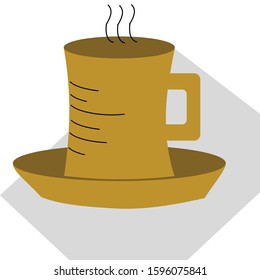 a cup of coffee  milk