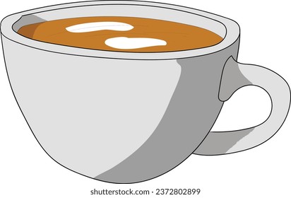 cup of coffee with milk