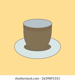 cup of coffee minimalism vector