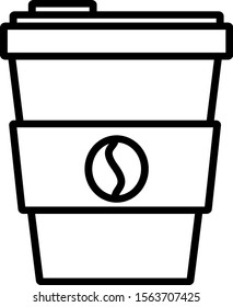 Cup of coffee minimalist style 