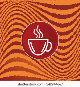 cup of coffee on Abstract Background