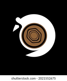 cup of coffee on a plate with warm tones