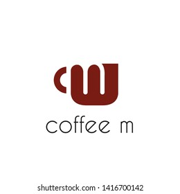 cup of coffee  on the white background