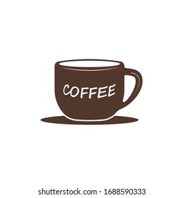 Copa de café sobre fondo blanco