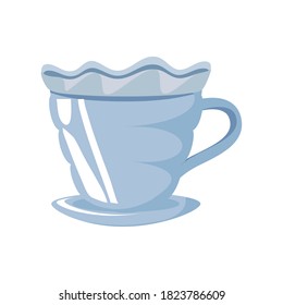 cup for coffee on white background vector illustration design