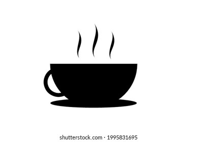 taza de café con fondo blanco. Icono