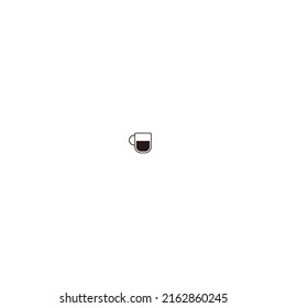 Cup of coffee on white background