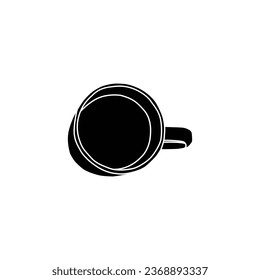una taza de café con fondo blanco. adecuado para una variedad de propósitos, como diseño de sitios web, marketing en medios sociales y publicidad - VECTOR