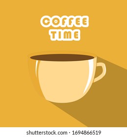 Kaffee-Cup, Umriss einfachen Stil. Design-Icon für Print-, Web- oder mobile App. Vektorillustration