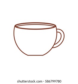 cup coffee porcelain design vector illustration eps 10