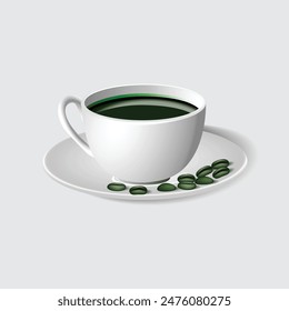 cup of coffee with saucer