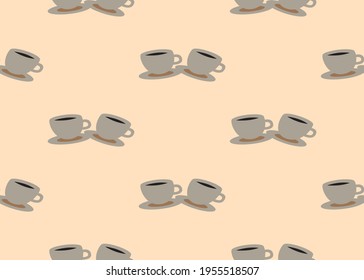 Una taza de café. Fondo perfecto para el diseño.
