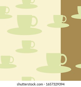 cup of coffee seamless vector pattern bar design