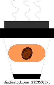 a cup of coffee as served in cafes
