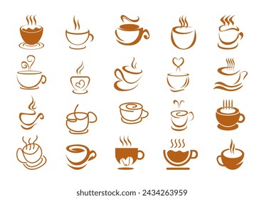 Cup Of Coffee Shop Icon Logo