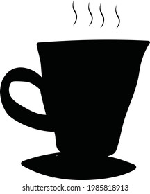 Kaffeetasse Silhouette Vektorkunst