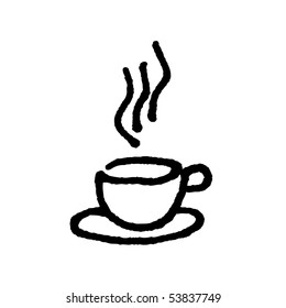 Cup of coffee sketch. Vector