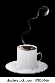 Cup of coffee and smoke