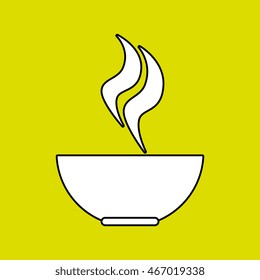 cup coffee smoke icon vector illustration graphic