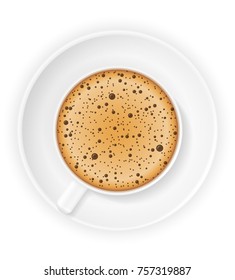 cup of coffee stock vector illustration isolated on white background