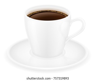 cup of coffee stock vector illustration isolated on white background
