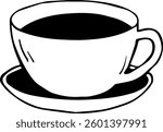 a cup of coffee symbol for templates.