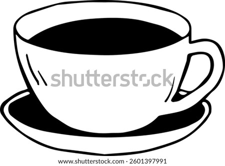 a cup of coffee symbol for templates.