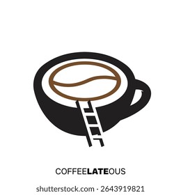 Cup of coffee symbol for your brand logo cafe, Premium coffee shop logo. Cafe mug icon and vector emblem