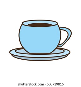 cup coffee tea beverage hot dish vector illustration eps 10