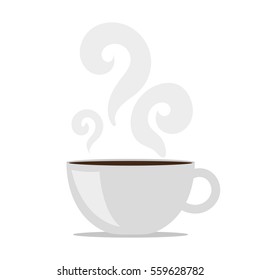 a cup. coffee. tea. drink. flat design.
