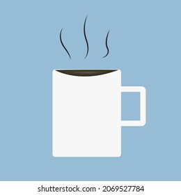 cup of coffee or tea hot chocolate milk vector illustration