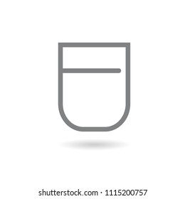 cup of coffee tea   icon black on white
