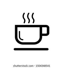 Cup of Coffee. Tea Icon Vector Design Symbol Illustration