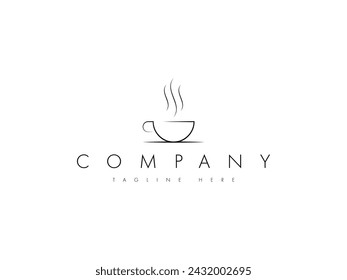 cup of coffee or tea logo design