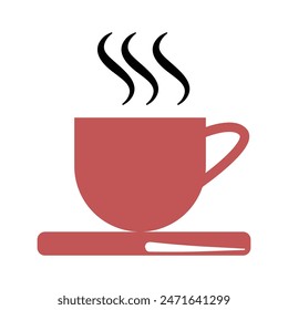 taza de café y té logo Elementos de Vector