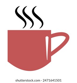 taza de café y té logo Elementos de Vector