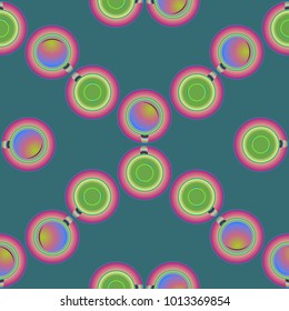 Cup of coffee or tea on background seamless pattern.
