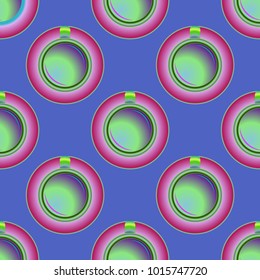 Cup of coffee or tea on background seamless pattern.