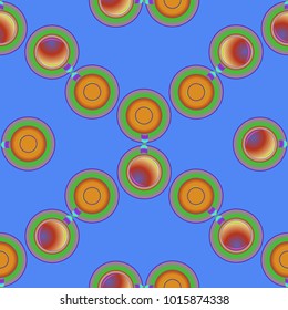 Cup of coffee or tea on background seamless pattern.