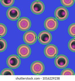 Cup of coffee or tea on background seamless pattern.
