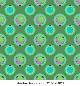 Cup of coffee or tea on background seamless pattern.