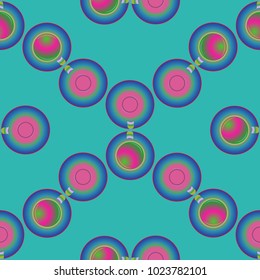 Cup of coffee or tea on background seamless pattern.