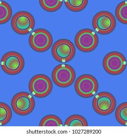 Cup of coffee or tea on background seamless pattern.