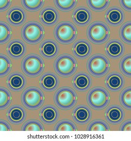 Cup of coffee or tea on background seamless pattern.