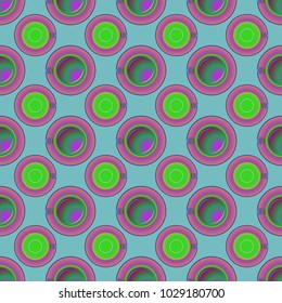 Cup of coffee or tea on background seamless pattern.