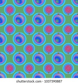 Cup of coffee or tea on background seamless pattern.