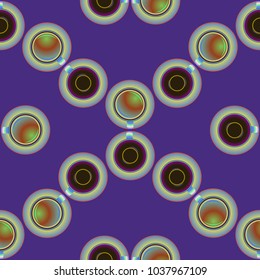 Cup of coffee or tea on background seamless pattern.