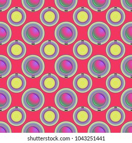 Cup of coffee or tea on background seamless pattern.