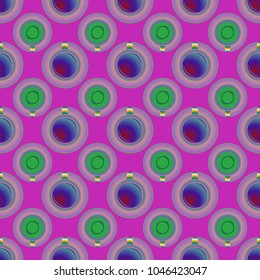 Cup of coffee or tea on background seamless pattern.