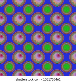 Cup of coffee or tea on background seamless pattern.